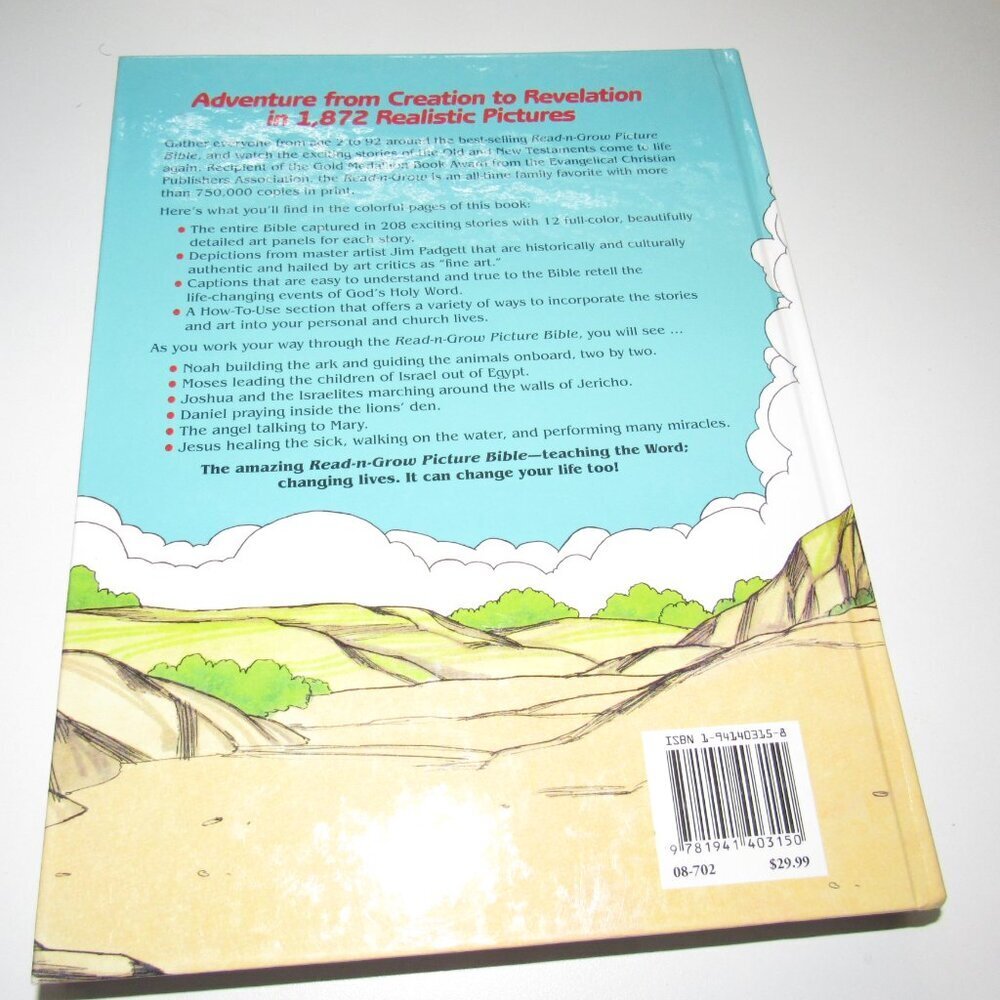 Read-n-Grow Picture Bible – Hardcoverr~ Illustrated Children’s Edition Christian - Picture 3 of 3
